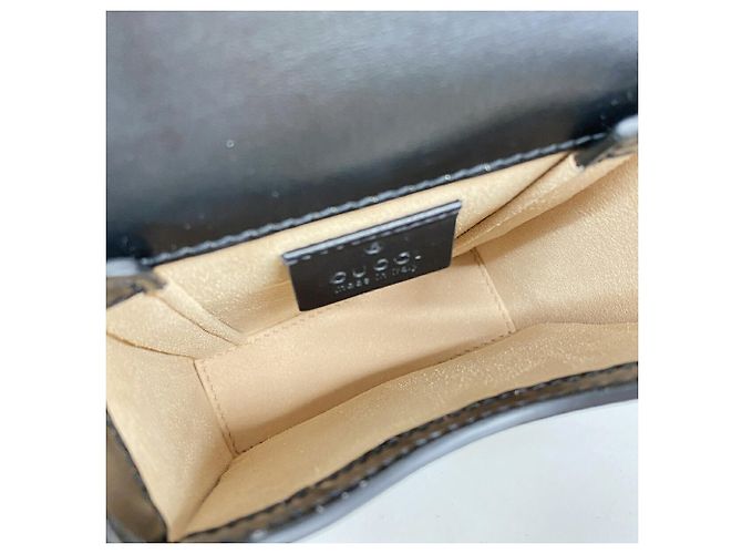Borsa a tracolla Gucci in pelle nera Nero - vista 4