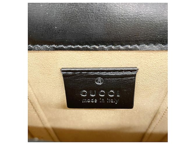 Borsa a tracolla Gucci in pelle nera Nero - vista 5
