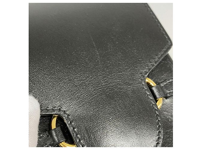 Borsa a tracolla Gucci in pelle nera Nero - vista 8