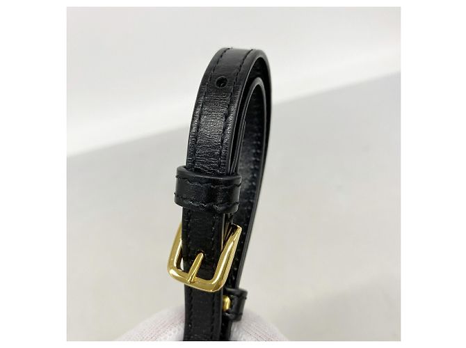 Borsa a tracolla Gucci in pelle nera Nero - vista 9