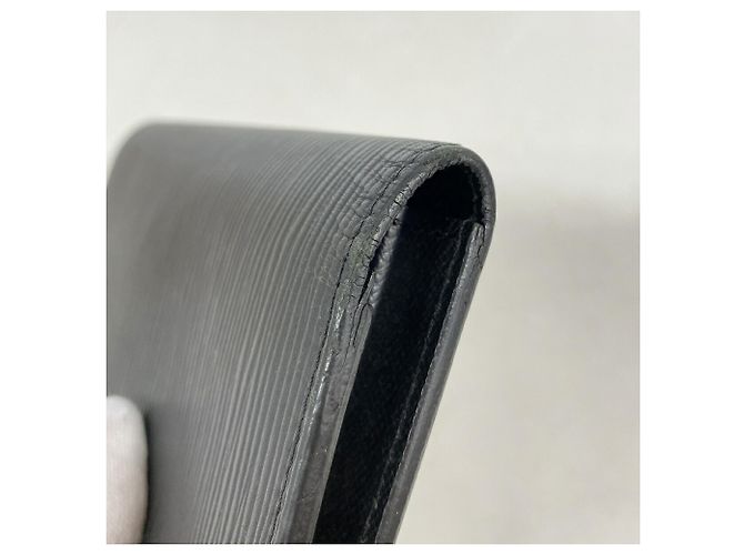Louis Vuitton Epi Leather Portefeuille Brazza Long Wallet Black - view 5