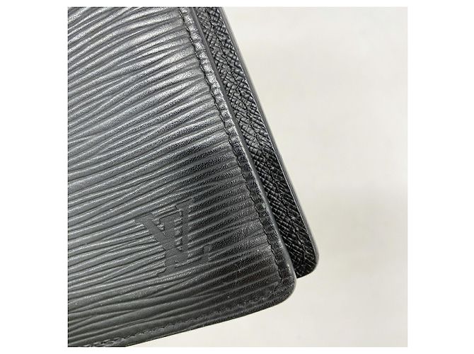Louis Vuitton Epi Leather Portefeuille Brazza Long Wallet Black - view 7