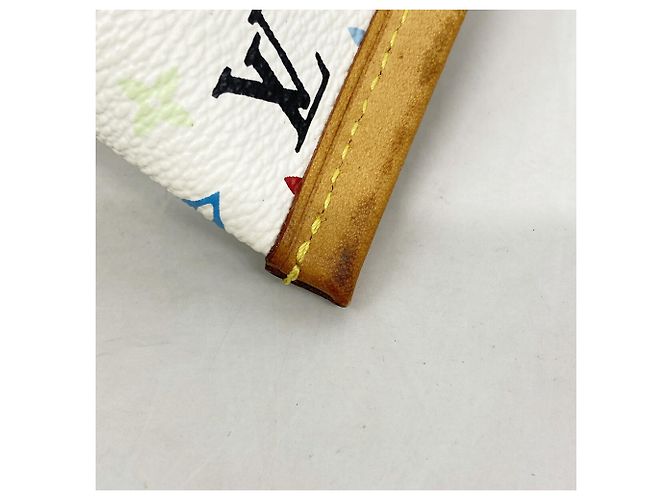 Louis Vuitton Monogram Multicolor Berlingo Wallet/Coin Case White - view 7