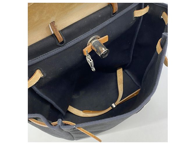 Hermès Zaino Hermes Herbag Ad MM Nero - vista 4
