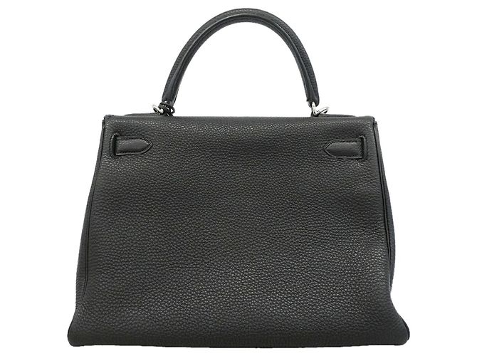 Hermès Borsa Hermes Kelly 32 Togo Black Nero - vista 12