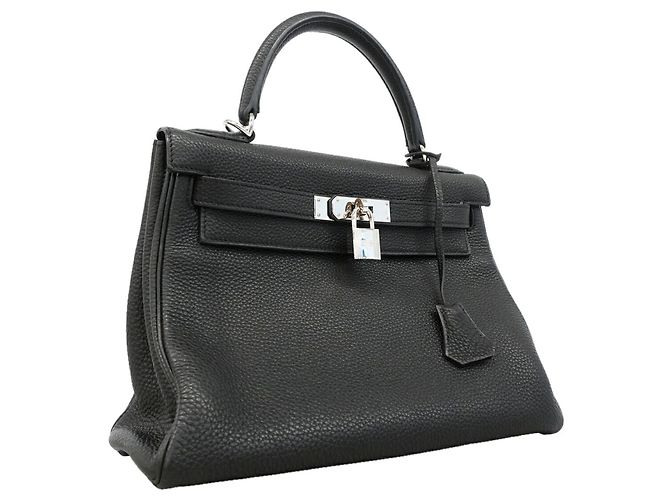 Hermès Borsa Hermes Kelly 32 Togo Black Nero - vista 2