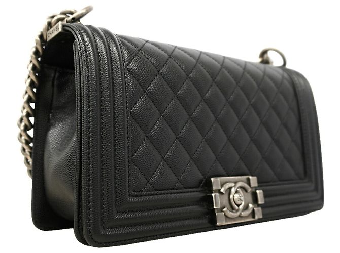 Borsa a tracolla Chanel Boy Chain Nero - vista 2