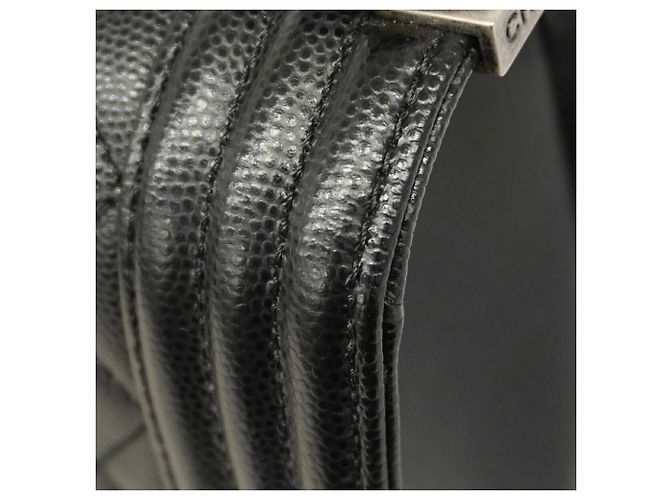 Borsa a tracolla Chanel Boy Chain Nero - vista 6