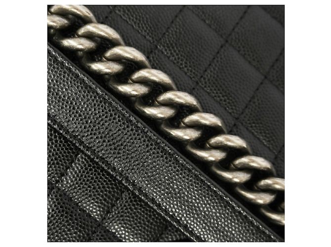 Borsa a tracolla Chanel Boy Chain Nero - vista 8
