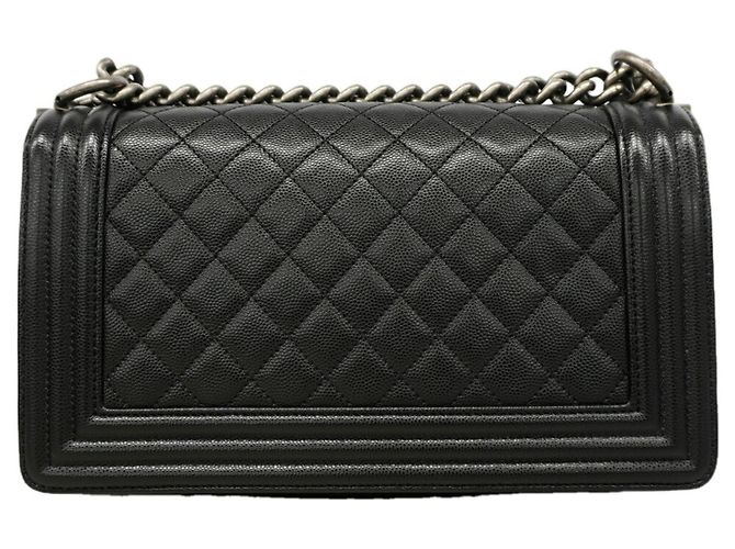 Borsa a tracolla Chanel Boy Chain Nero - vista 9