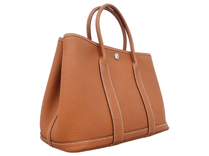 Hermès Borsa Tote Hermes Garden TPM D'oro - vista 2