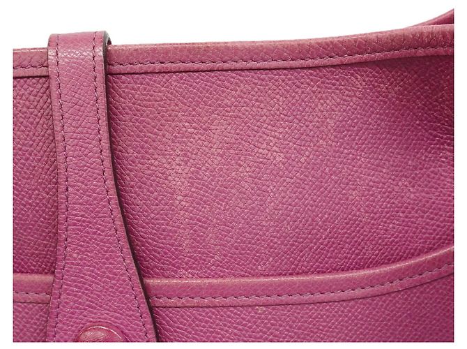 Hermès Borsa a tracolla Hermes Evelyne 2PM Fuschia - vista 8