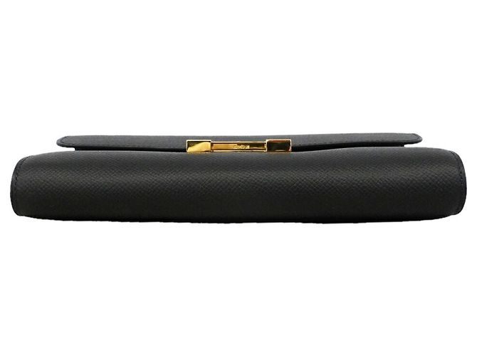 Hermès Portafoglio Hermes Constance Long To Go Nero - vista 2