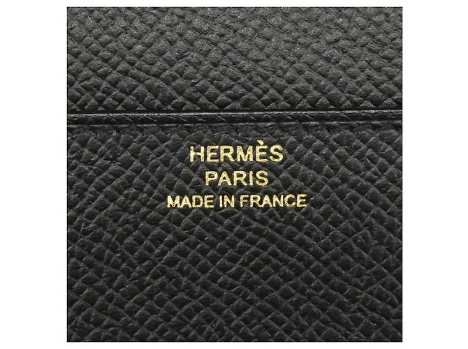 Hermès Portafoglio Hermes Constance Long To Go Nero - vista 4