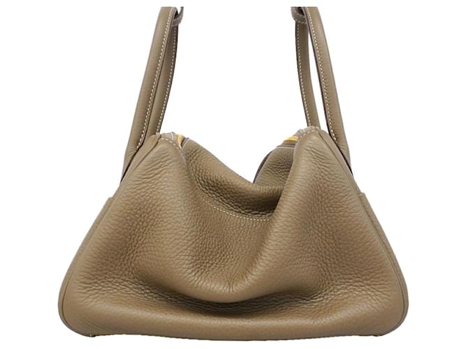 Hermès Borsa Hermes Lindy 26 Taupe - vista 10