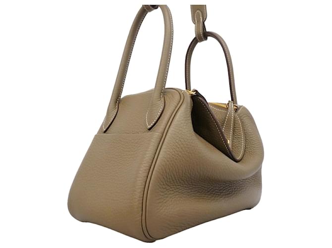Hermès Borsa Hermes Lindy 26 Taupe - vista 2