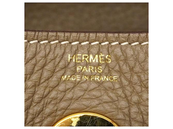 Hermès Borsa Hermes Lindy 26 Taupe - vista 5