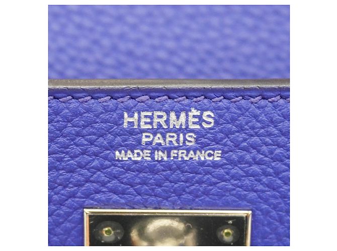 Hermès Borsa Hermes Kelly 32 in pelle Togo Blu - vista 5