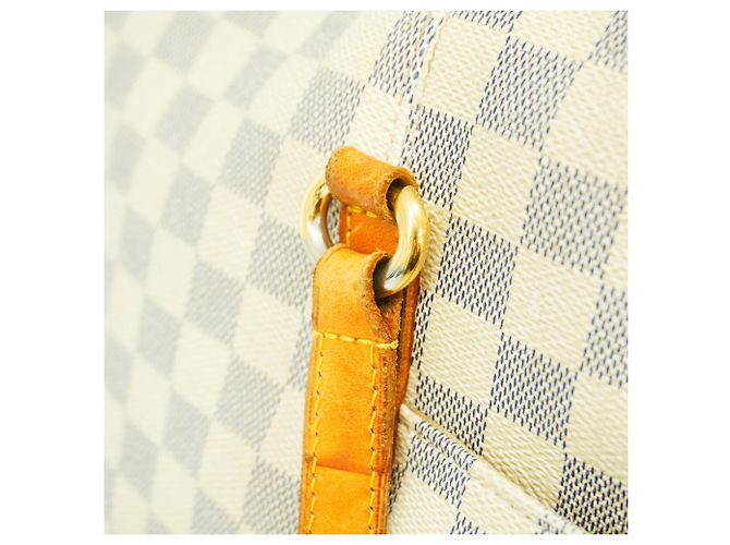 Borsa Tote Louis Vuitton Damier Azur Totally MM Bianco - vista 11