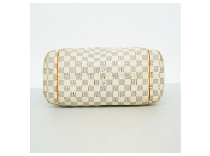 Borsa Tote Louis Vuitton Damier Azur Totally MM Bianco - vista 3