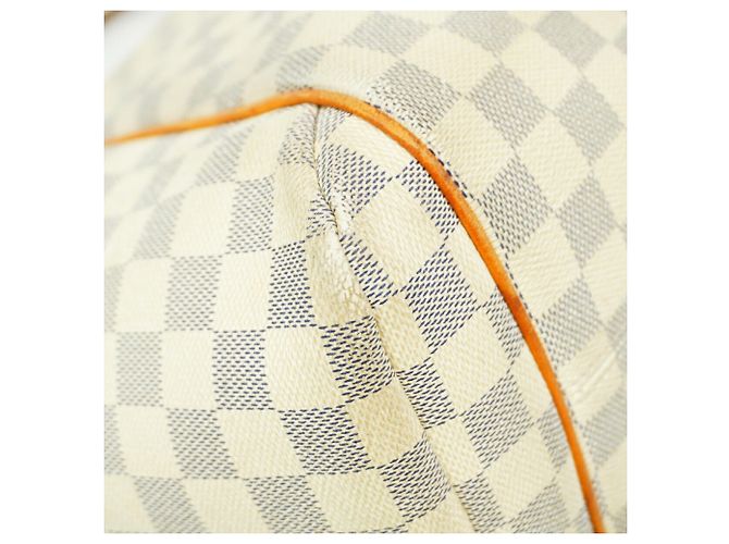 Borsa Tote Louis Vuitton Damier Azur Totally MM Bianco - vista 6