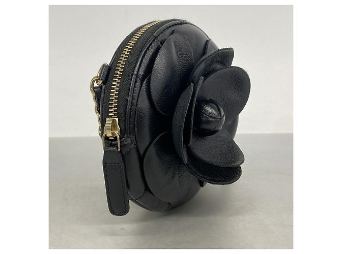 Timeless Borsa a tracolla con catena Chanel Camellia Nero - vista 2