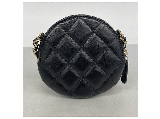 Timeless Borsa a tracolla con catena Chanel Camellia Nero - vista 8