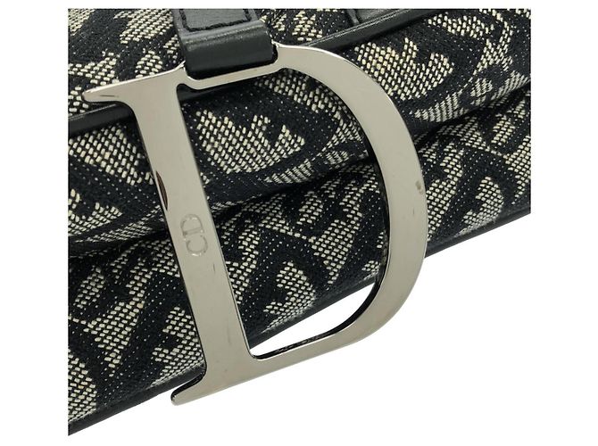 Borsa a tracolla Christian Dior Saddle SLO44001 Nero - vista 5