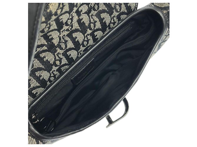 Borsa a tracolla Christian Dior Saddle SLO44001 Nero - vista 8
