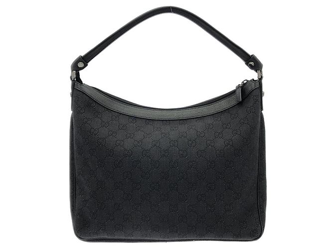 Borsa a tracolla Gucci in denim Nero - vista 2