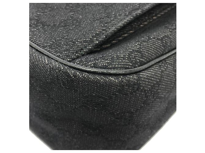 Borsa a tracolla Gucci in denim Nero - vista 3