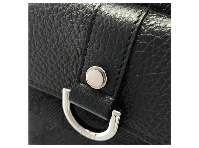 Borsa a tracolla Gucci in denim Nero - vista 4