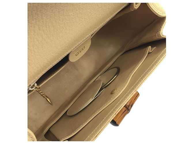 Borsa a mano Gucci in pelle avorio Crudo - vista 9