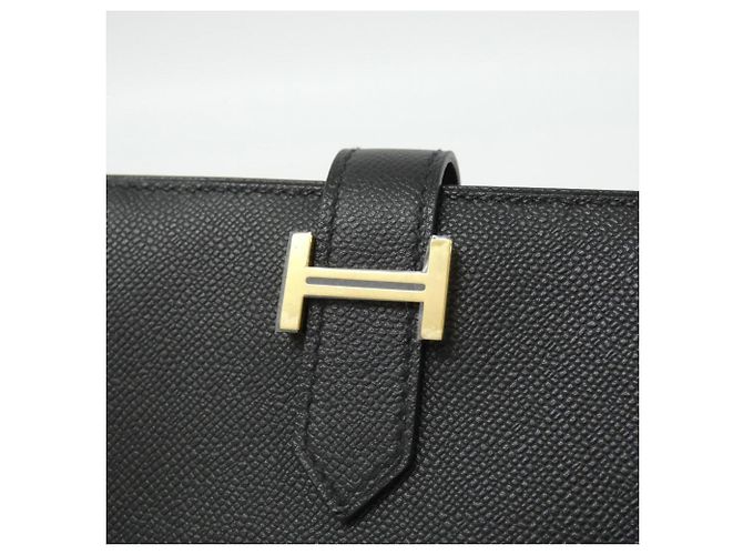 Hermès Hermes Bearn Mini Geldbörse Schwarz - Ansicht 3