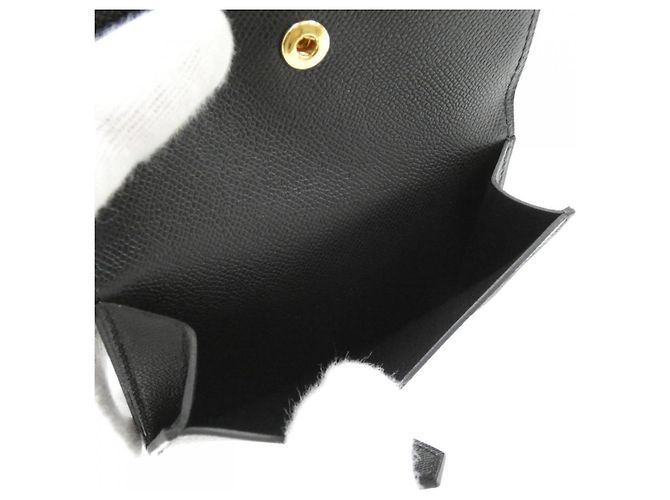 Hermès Hermes Bearn Mini Geldbörse Schwarz - Ansicht 5