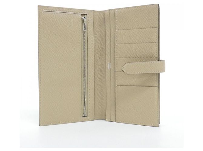 Hermès Hermes Bearn Soufflé Langbeutel Beige - Ansicht 4