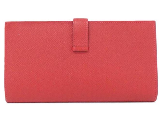 Hermès Hermes Bearn Soufflé Langbeutel Rot - Ansicht 2