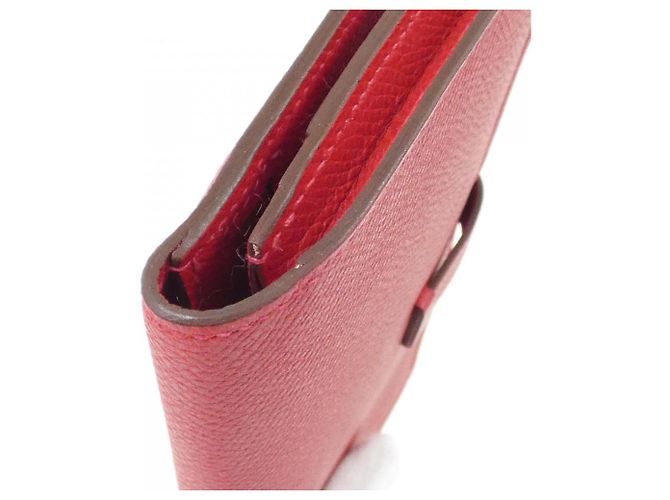 Hermès Hermes Bearn Soufflé Langbeutel Rot - Ansicht 6