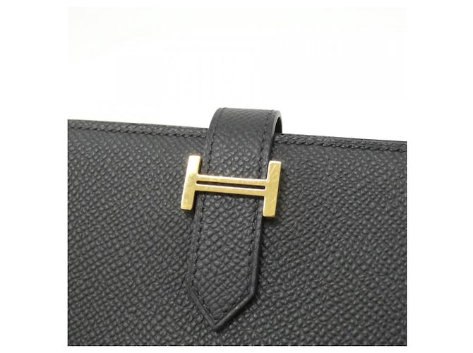 Hermès Cartera Hermes Bearn Soufflé Negro - vista 4