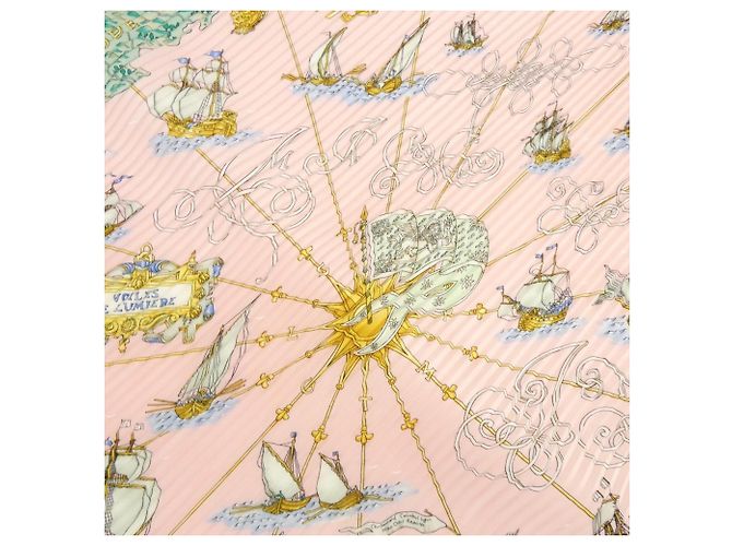 Hermès Hermes Plissierter Seidenschal Muffler in Rosa Pink - Ansicht 3