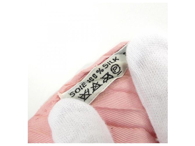Hermès Hermes Plissierter Seidenschal Muffler in Rosa Pink - Ansicht 7