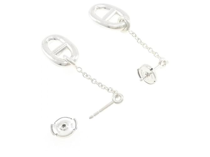 Hermès Orecchini a catena Hermes Farandole Argento - vista 3
