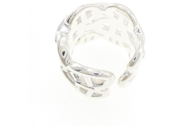 Hermès Chaine d'Ancre Enchainée Silver Band Ring Silber - Ansicht 3