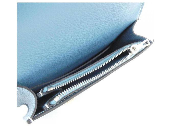 Hermès Cartera Hermes Constance Slim 082214CK Azul - vista 5