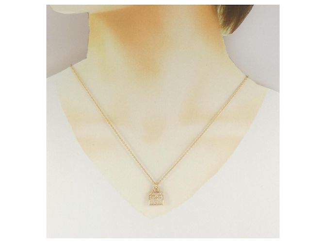 Hermès Collana Hermes Kelly 0.21CT D'oro - vista 6