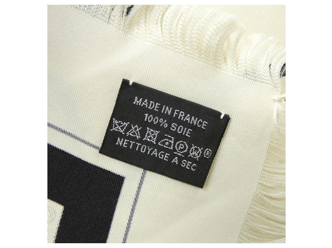 Hermès Hermes Carre H 271063T Seidentuch Weiß - Ansicht 7