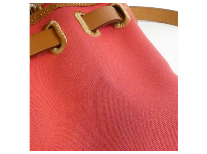 Hermès Zaino Hermes Herbag Zip-A-Do Rosso - vista 7