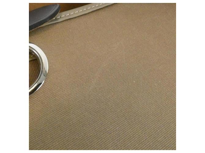 Hermès Borsa Hermes Herbag Zip PM Taupe Damier ebene - vista 7