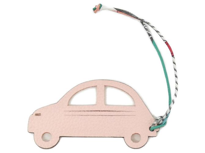 Hermès Hermes Italian Car Bag Charm 1061338 Rosa Rosso - vista 2