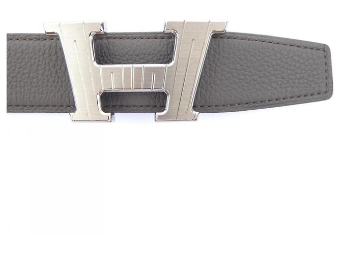 Hermès Hermes H Takeoff 32mm Wendelgürtel Braun Schwarz - Ansicht 2